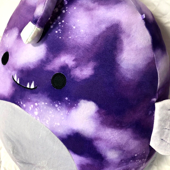 Squishmallow 11" Easton Lantern Anglerfish 1379 Soft Purple Sea Splash Plush NWT - Picture 2 of 9